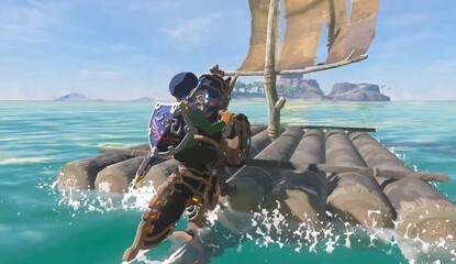Zelda: Breath Of The Wild Player Combines Raft And Bike To Make A 'Motorboat'
