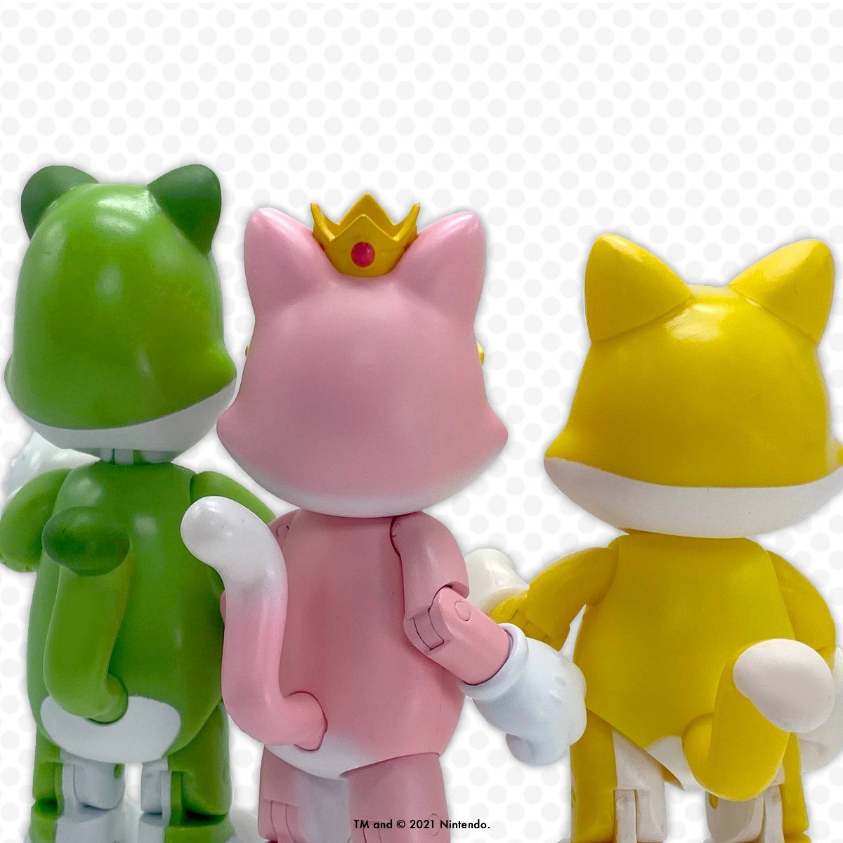 Super Mario Play Set - 3-Pack - CAT Mario/Luigi/Peach