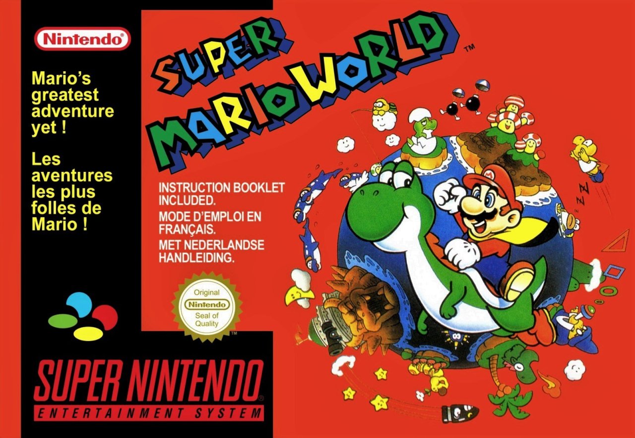 super mario all stars super mario world snes box art