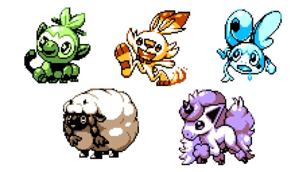 Pokémon Sword & Shield Starters Gameboy version : r/gaming