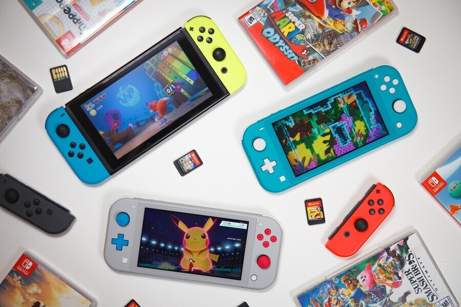 Nintendo Switch Consoles Joy-Cons and Games