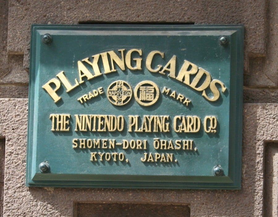 The original plaque outside the building