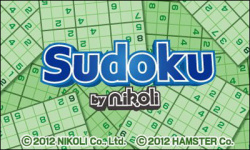 Sudoku by Nikoli Cover