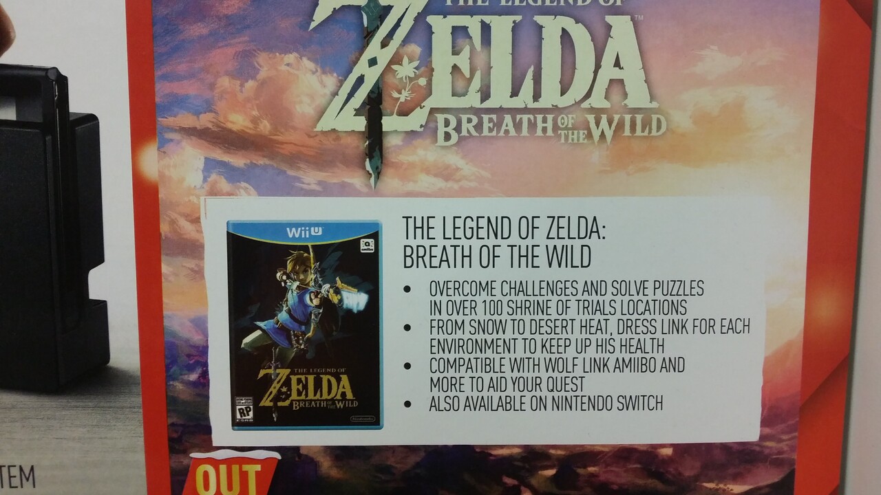 The Legend of Zelda: Breath of the Wild Wii U - 1st Print - Error 7  Controllers