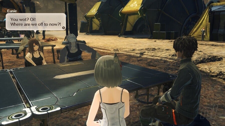 Eunie speaking to the party Xenoblade Chronicles 3