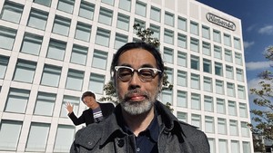 Takaya Imamura outside Nintendo HQ in Kyoto