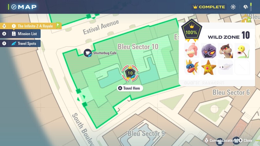 Wild Zone 10 Pokémon Legends: Z-A