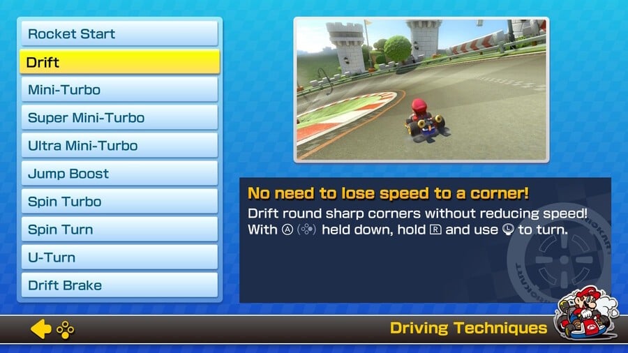 Mario Kart 8 Deluxe Drifting Guide - How To Drift, Slipstream, And