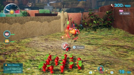 Captura de tela de visualização do Pikmin 4