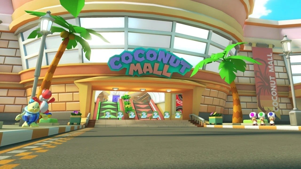 Photo of Náhodný: Šťastný!  Obchod Mario Kart 8 Deluxe Coconut Mall „Opravené“