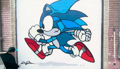 SEGA Commissions Neat Sonic the Hedgehog Street Art, Though Some Focus on Blue Arms