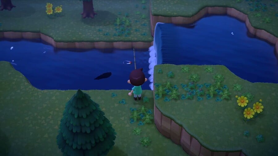 Waiting For A Stringfish Animal Crossing New Horizons