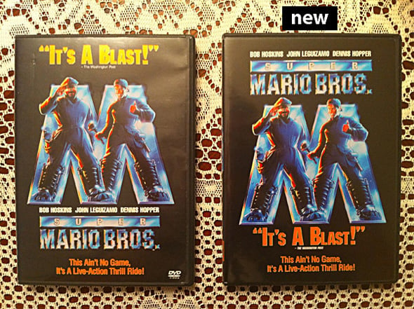 Super Mario Bros. Movie Re released on DVD Spot the Difference