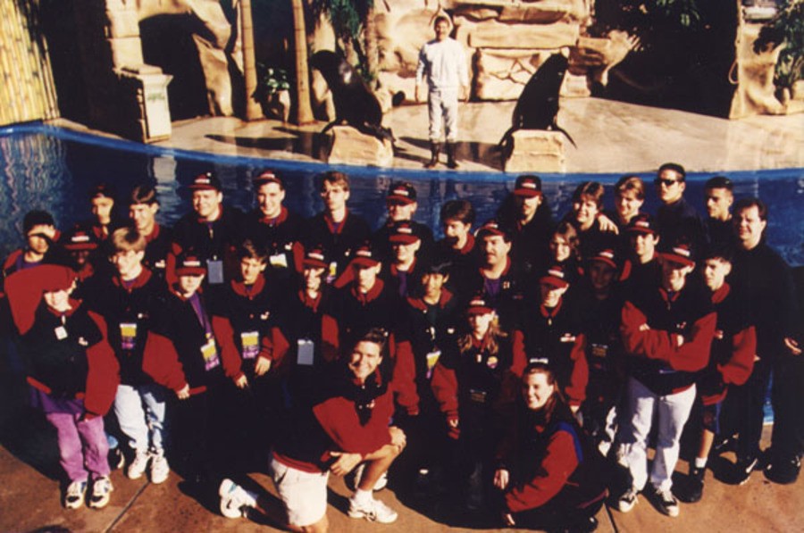 The Tornado Team at PowerFest '94 - Iarossi is on the back row, with the cap and beard