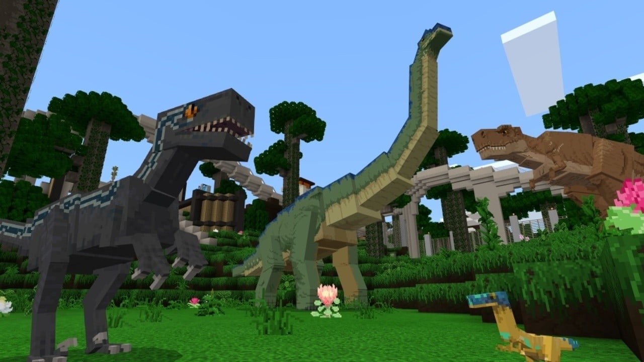Dinosaurs Come To Life In Minecraft S New Jurassic World Dlc Nintendo Life