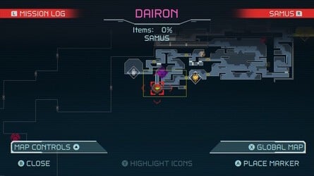 Metroid Dread Dairon Map