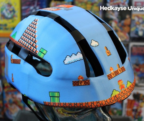 super mario bike helmet