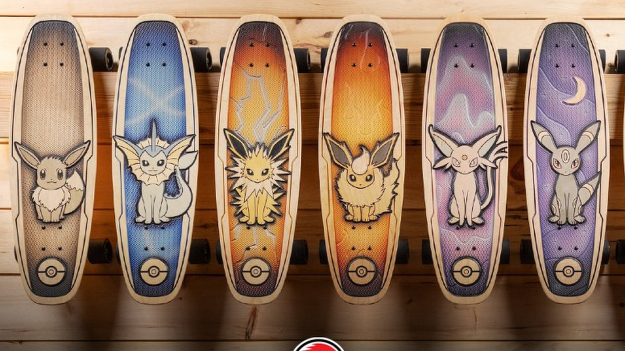 Pokémon Releases Incredible New Line Of Eevee Evolution Skateboards (North America)