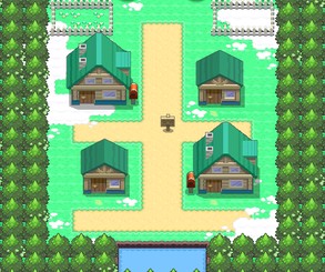 Twinleaf Town, and Lake Verity