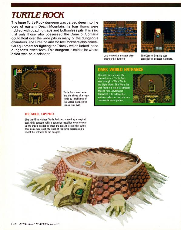 Nintendo Player's Guide (SNES) The Legend of Zelda A Link to the