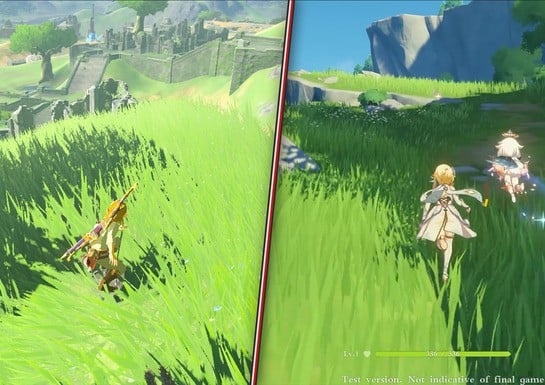 Comparing Zelda: Breath Of The Wild Clone Genshin Impact To The Original