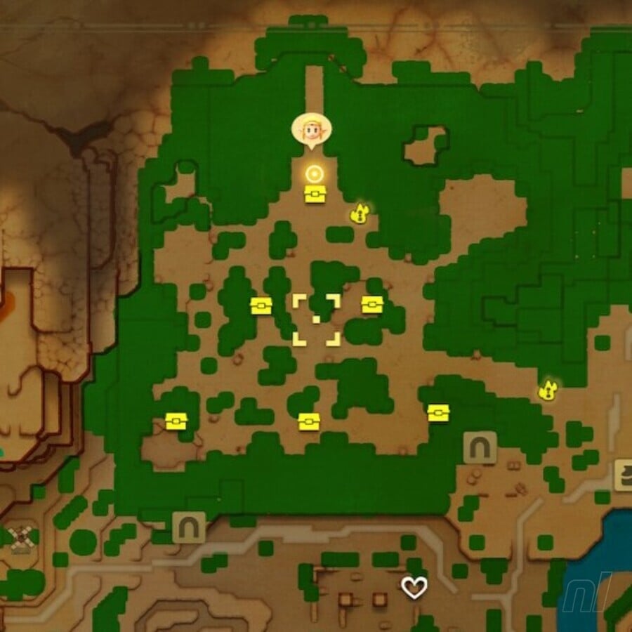 Eternal Forest Map Six Pedestal Locations