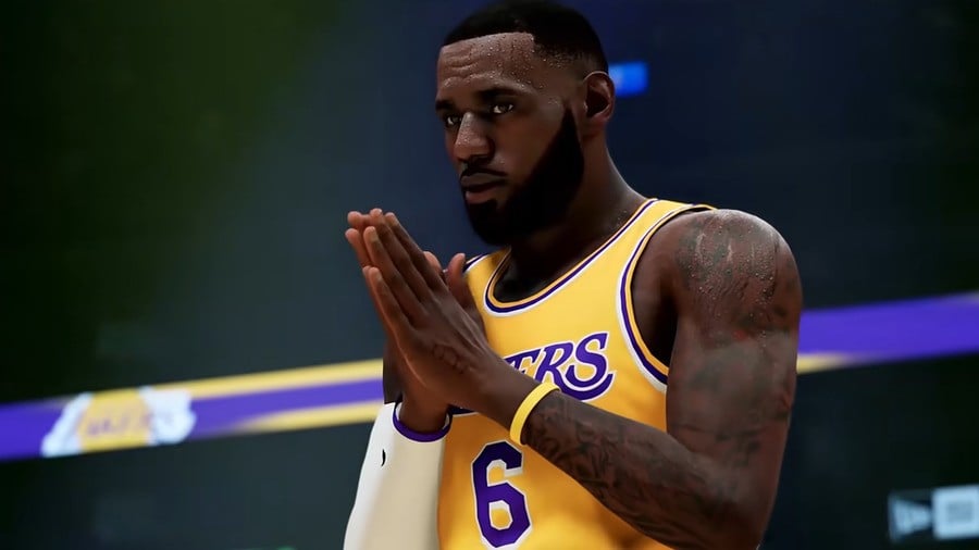 LeBron James appeared in NBA 2K22