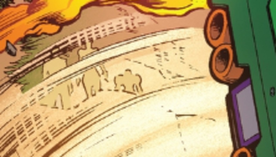 Samus Silhouette in Fortnite comic