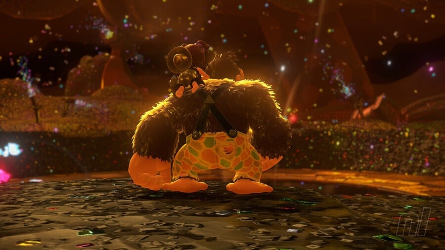 Donkey Kong Bananza Stompenclomper Canyon Layer Boss