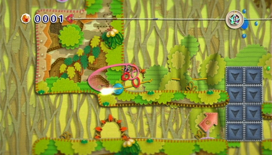 Kirby's Extra Epic Yarn - Gameplay Walkthrough Part 1 - Grass Land