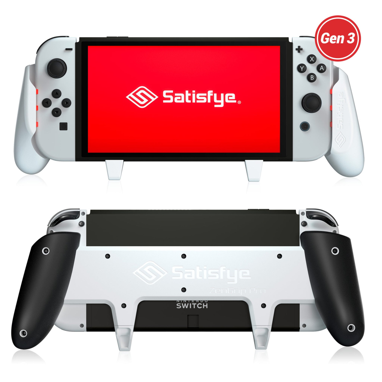  Satisfye - ZenGrip Pro Gen 3 OLED, a Switch Grip Compatible  with Nintendo Switch - Comfortable & Ergonomic Grip, Joy Con & Switch  Control. #1 Switch Accessories Designed for Gamers (Green) : Video Games