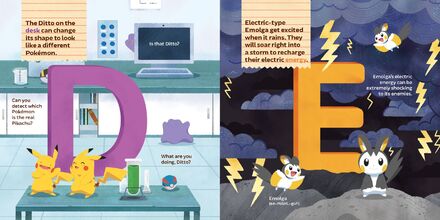 Pokémon Primers ABC Book Interior Spread 1 (flaps Closed)