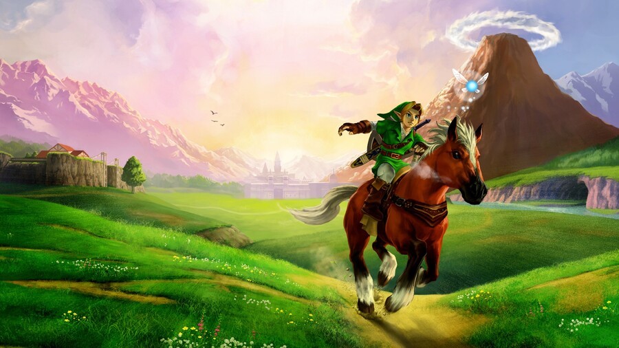 Ocarina of Time 3D Hyrule Field Artwork