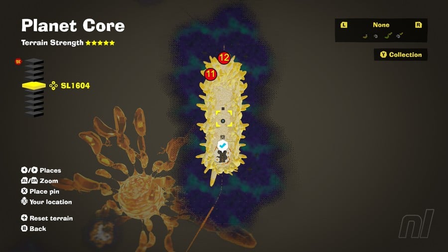 Planet Core Banandium Gems SL1604 Map