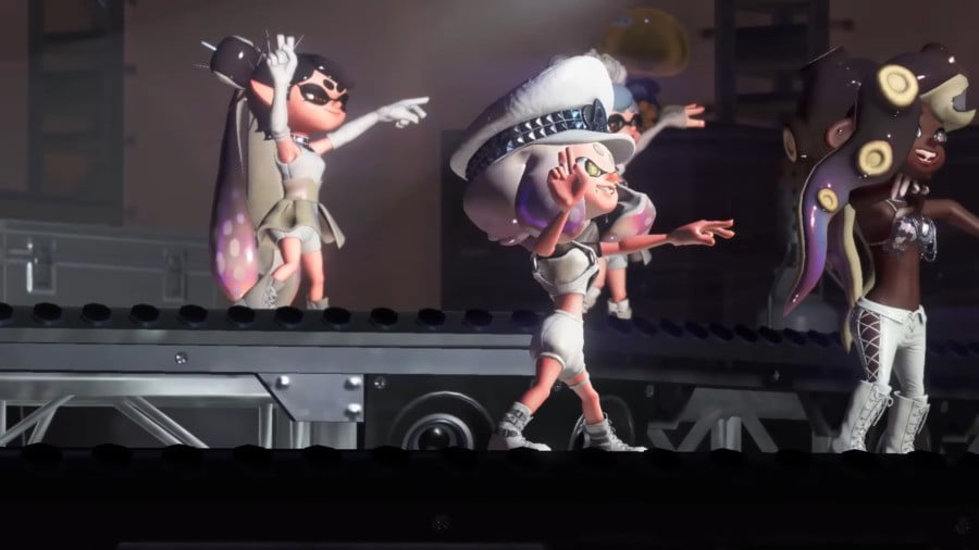 splatoon 3 Großes Festival, große Bühne, Squid Sisters und Off The Hook