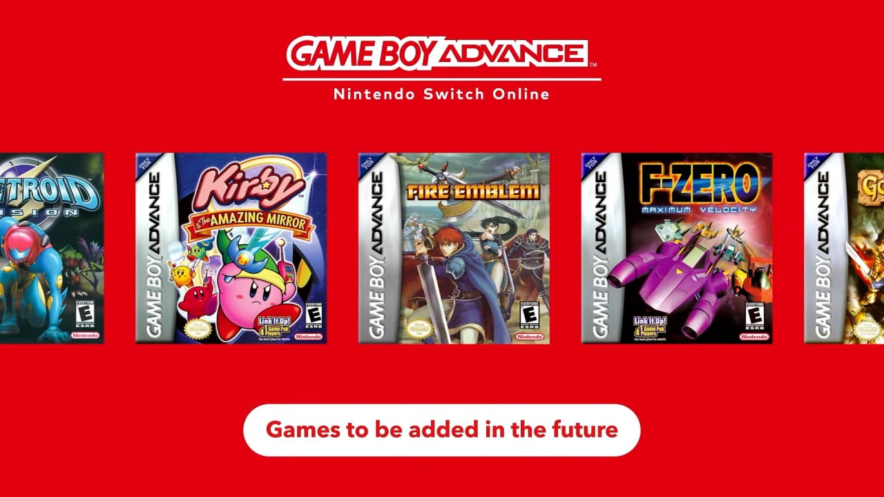 Game Boy Advance games announced for Switch Online + Expansion Pack