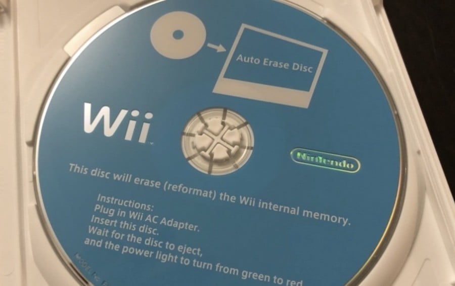 Wii Erase Disc