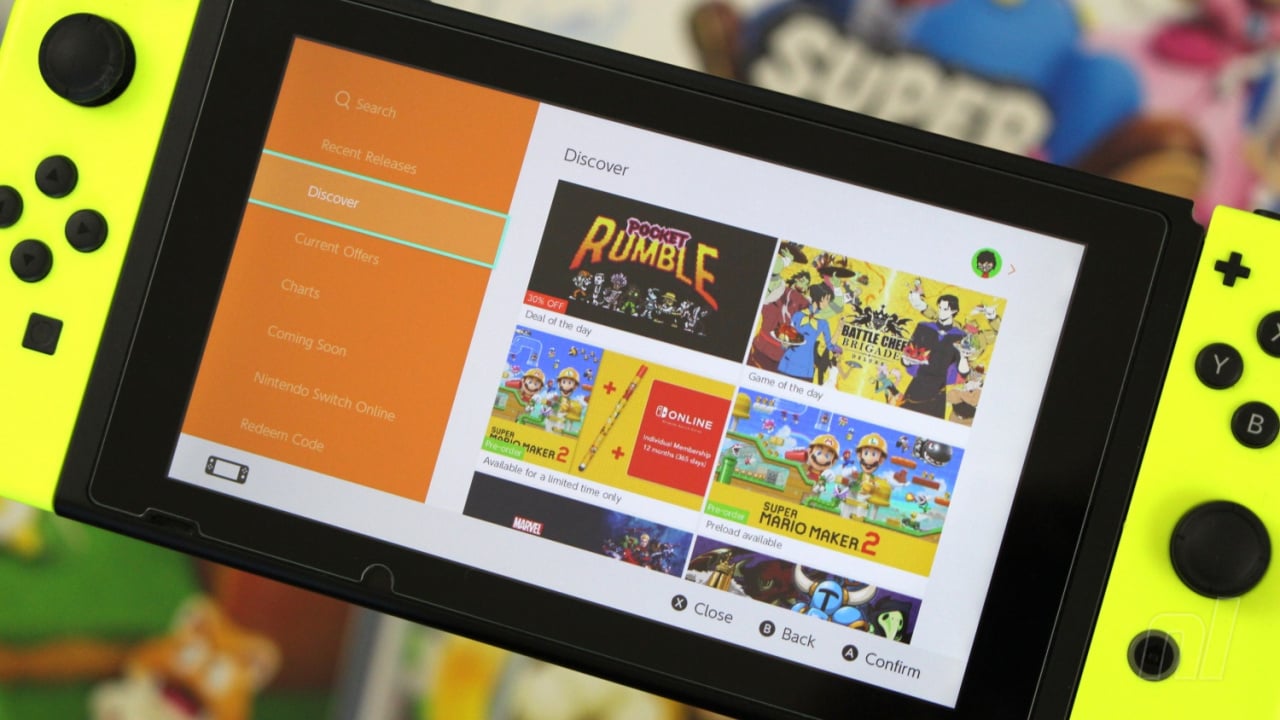 Nintendo eShop de Switch será lançada em mais países da América