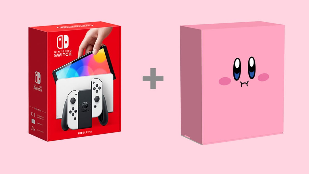 Nintendo Japan Can Make Kirby Eat Your Switch OLED Box, If You