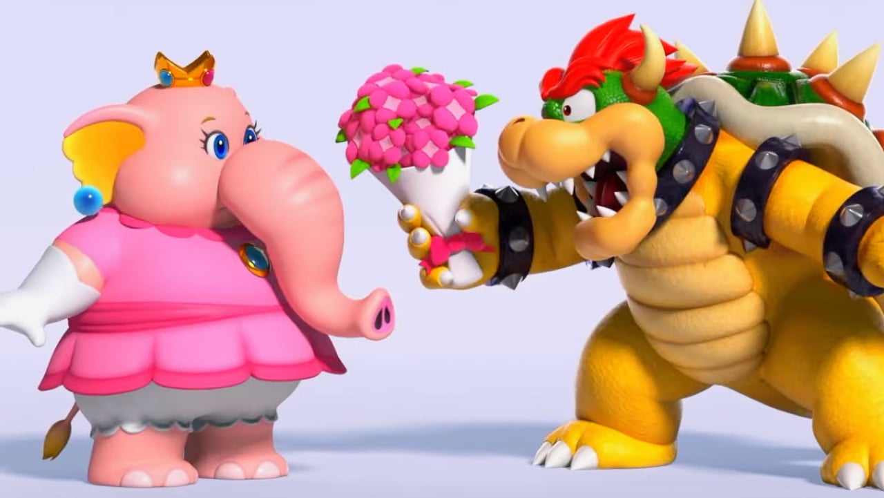 Random: Bowser Tries To Woo Elephant Peach In Super Mario Bros. Wonder Ad