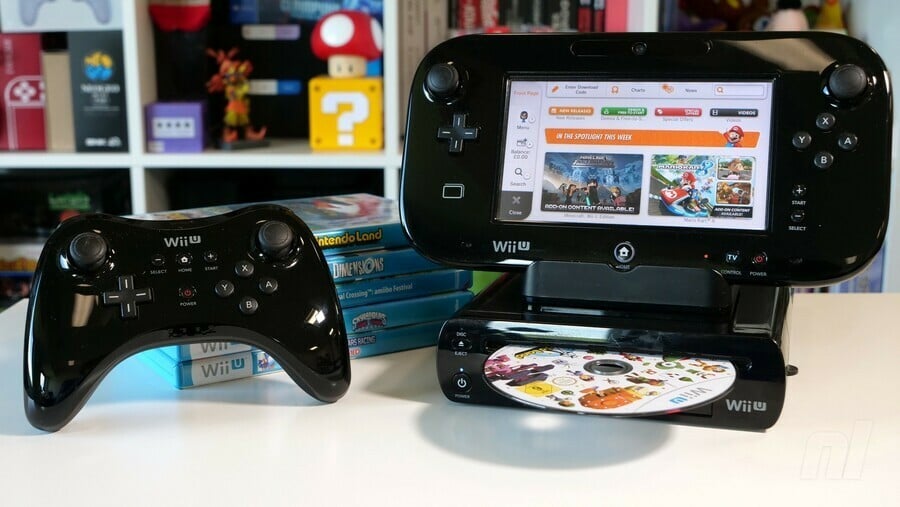 Black Wii U With Disc And Controller
