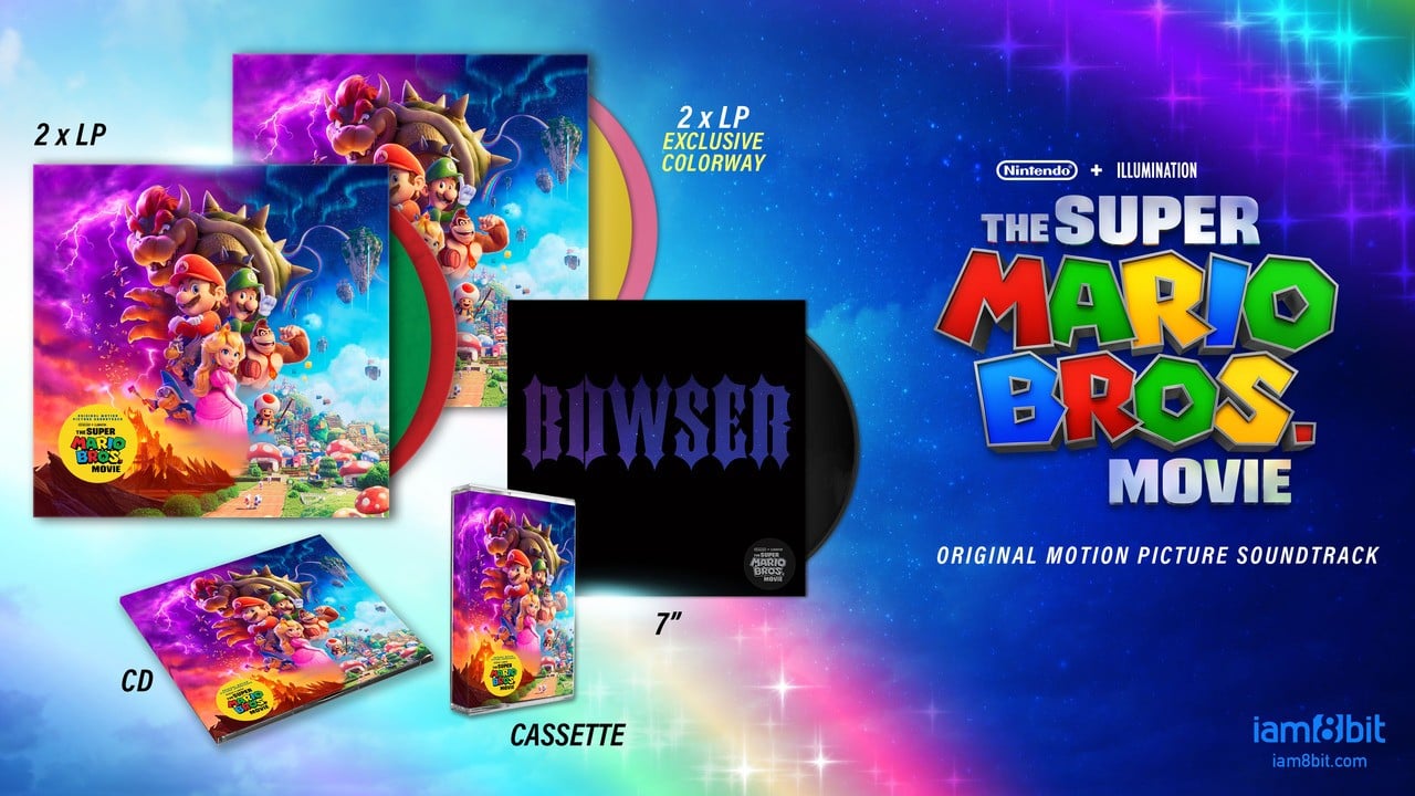 Super Mario Bros. Movie Physical Soundtrack Revealed By ‘iam8bit’