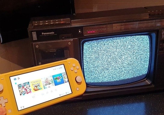 You Can't Dock A Switch Lite, But You Can Play It On A 1984 Panasonic Boombox