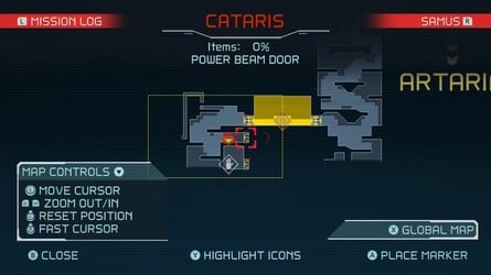 Metroid Dread Cataris Map 3