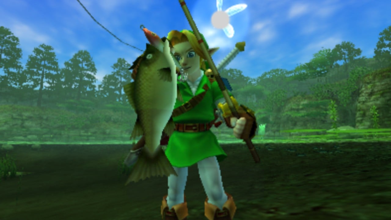 功能：忘記保存Hyrule，Zelda：時間的陶藝是為我釣魚的