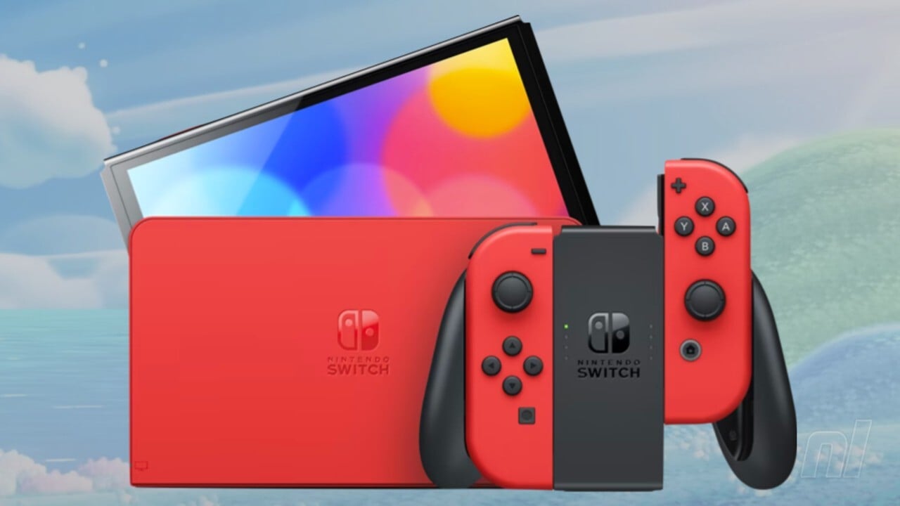 Nintendo Switch (Neon Blue/Red) with Super Mario 3D World +