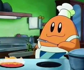 Chef Kawasaki in Kirby Super Star, the anime Kirby, Right Back At Ya!, and Kirby Star Allies