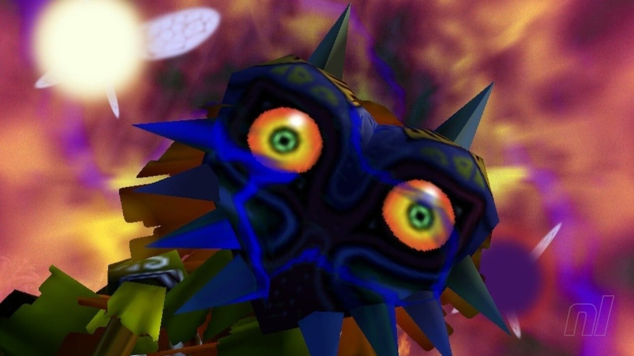 Zelda: Majora’s Cutscene Mask podczas przełączania pozornie „bardziej wyrafinowanego na N64” z emulacji konsoli wirtualnej Wii