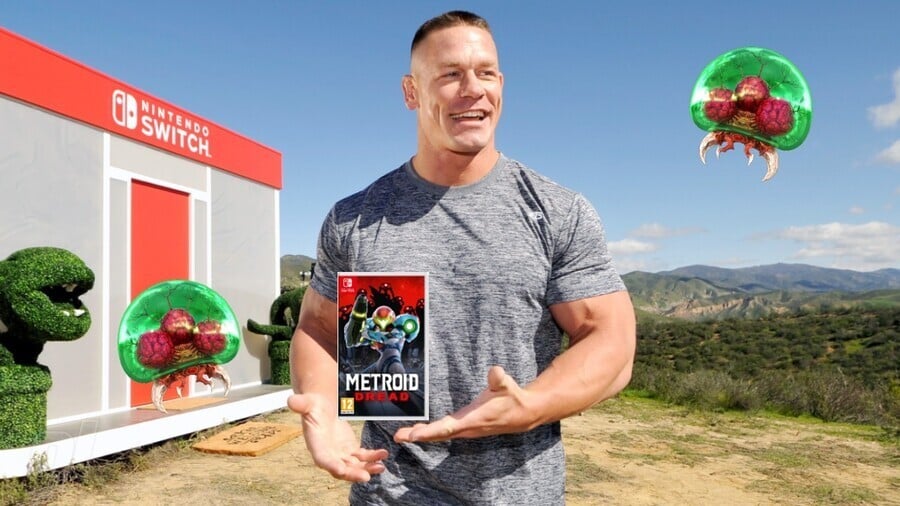 John Cena Metroid Dread With Metroids