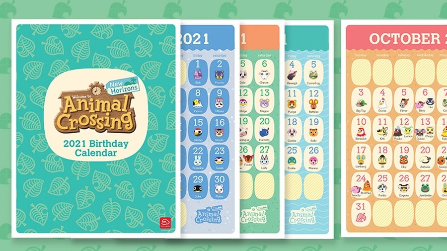 Nintendo Shares Printable Animal Crossing Birthday Calendar For 2021